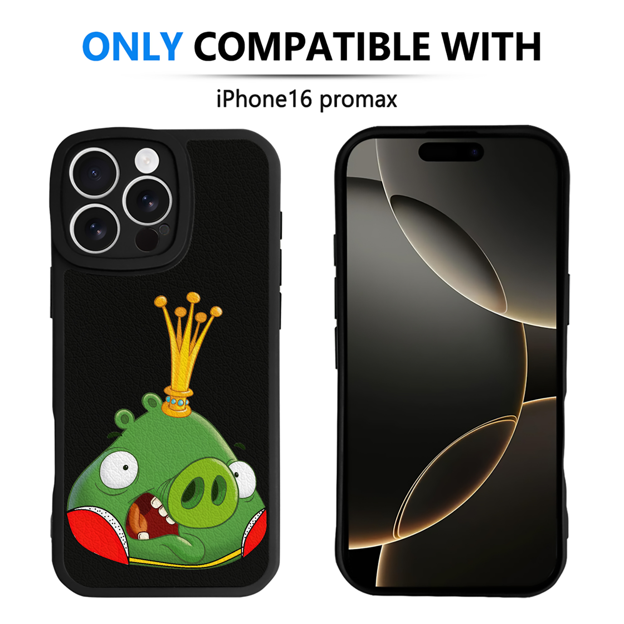 （画像用） Angry Birds アングリーバード 【iPhone 16シリーズ対応】シリコンスマホケース（レザー調） 材質：シリコン